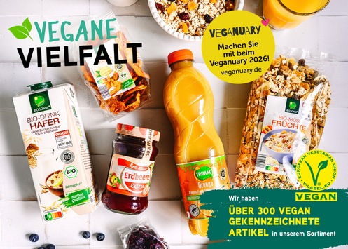 Veganuary beim Discounter: NORMA setzt auf vegane Vielfalt mit mehr als 300 passenden Produkte im Sortiment / Pflanzliche Ernährung war noch nie so günstig
