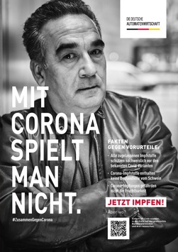 Deutsche Automatenwirtschaft startet Impfkampagne / Motto: Mit Corona spielt man nicht!