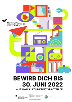 Deutschland sucht Kreativunternehmer*innen! / Bewerbungsphase der Kultur- und Kreativpilot*innen geht noch bis zum 30. Juni