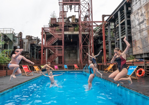 Werksschwimmbad auf Zollverein erfolgreich eröffnet / Coolster Pool im Westen bis zum 25. August 2024 geöffnet