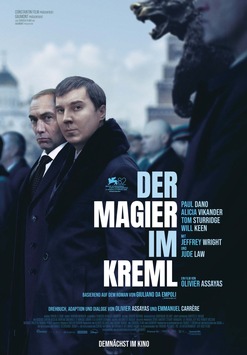 DER MAGIER IM KREML ab 9. April 2026 im Kino mit Paul Dano, Jude Law, Alicia Vikander u.v.a.