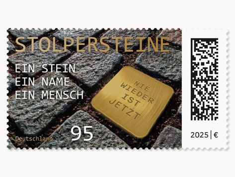 PM: Sonderbriefmarke würdigt „Stolpersteine“-Initiative zum Gedenken an NS-Opfer