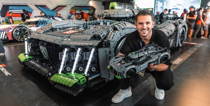 Live in Le Mans machen LEGO® Technic(TM) und PEUGEOT das Rennen bei der 24-Stunden Hypercar Bau-Challenge