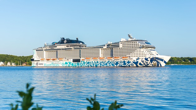 Im Rahmen des Erstanlaufs der MSC Euribia verpflichtet sich MSC Cruises zur Landstrom-Nutzung in Kiel