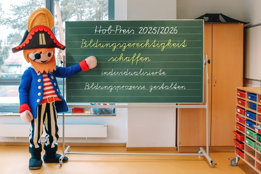 Hob-Preis: 250.000 Euro für bessere Bildungsgerechtigkeit / Stiftung Kinderförderung von Playmobil kürt Grundschule Erlangen-Tennenlohe und Janusz-Korczak-Schule Chemnitz als Gewinner
