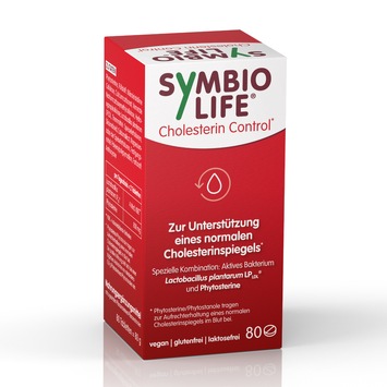 Mit SymbioLife® Cholesterin Control erhöhte Cholesterinwerte senken / Milchsäurebakterien und Phytosterine