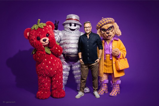 Folie, Flausch, Fashion! BUBBLE, ERDBÄR und EMILY WAU feiern am Mittwoch, 16. September, Premiere bei "The Masked Singer"