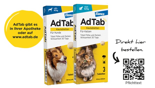Jetzt an Parasitenschutz denken / Kleine Kautablette schützt Hunde und Katzen vor Zecken & Flöhen