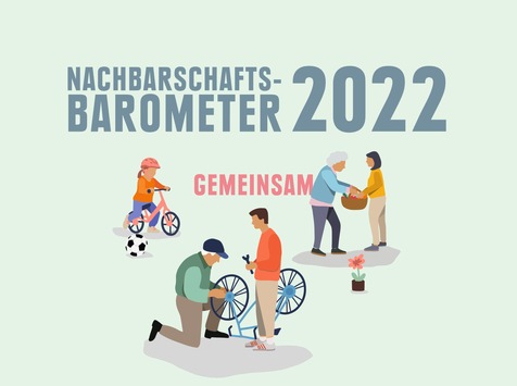 Gemeinsam leben in Deutschland / EDEKA Nachbarschaftsbarometer 2022: Besonders junge Menschen wünschen sich mehr Miteinander