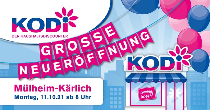 Jetzt auch in Mülheim-Kärlich - KODi eröffnet erste Filiale!