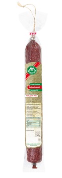 Der Hersteller EWG Eberswalder Wurst GmbH informiert über einen Warenrückruf des Produktes "Eberswalder Original Schorfheider Knüppelsalami, 250 g"