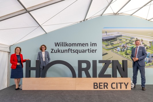 Zukunftsquartier HORIZN BER CITY / Flughafengesellschaft startet Vermarktung landseitiger Flächen in Premiumlage