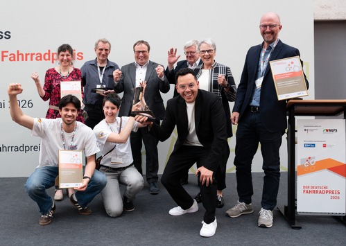 Der Deutsche Fahrradpreis 2026: Das sind die Gewinnerprojekte! / Diese drei Projekte zeigen, wie vielfältig erfolgreiche Radverkehrsförderung ist