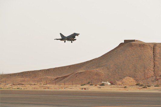 Die Luftwaffe beteiligt sich mit Eurofightern an der Übung Desert Air 2023 in Jordanien