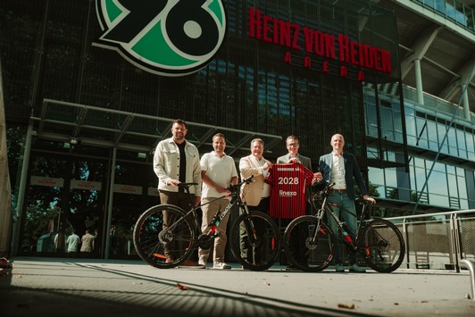 Neuer Mobilitätspartner Fahrrad: Hannover 96 künftig als Tandem mit Linexo