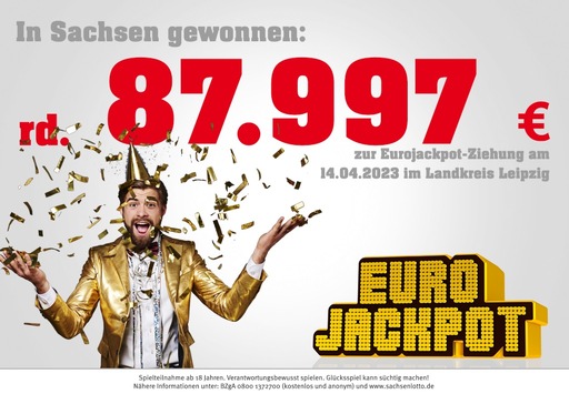 Eurojackpot bringt 87.997 Euro nach Sachsen