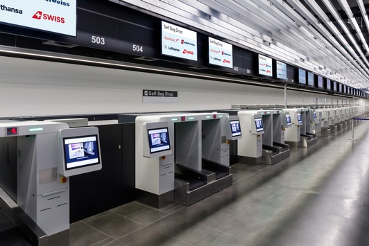Automatisierte Gepäckaufgabe am Flughafen Zürich eröffnet