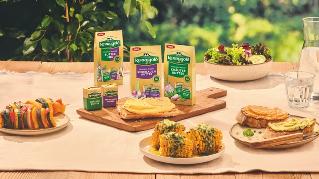 Grillgenuss jetzt noch einfacher - mit Kerrygold Kräuter- und Knoblauchbutter in Portionen