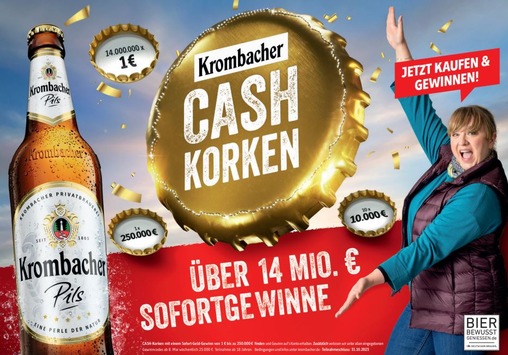 Krombacher Cash-Korken: Familie aus NRW räumt 250.000 Euro ab