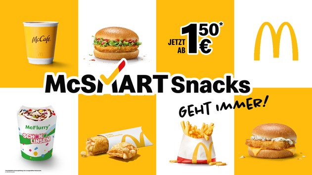 All das mit den neuen McSmart Snacks: Unbeschwerte Momente für jeden Geldbeutel