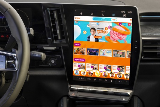 TOGGO und 3SS bringen die weltweit erste Kinder Video App in Autos mit Android Automotive OS