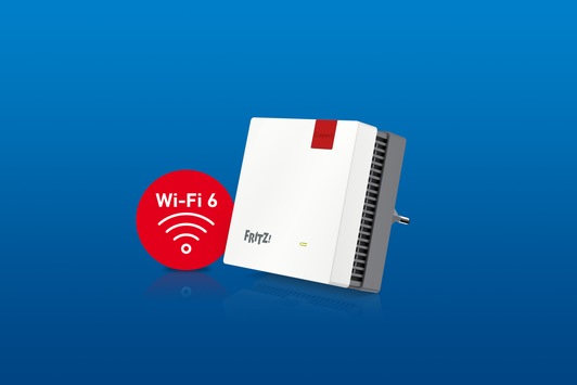 Neu: Kompakter und vielseitig einsetzbarer FRITZ!Repeater 1200 AX mit Wi-Fi 6 und WLAN Mesh