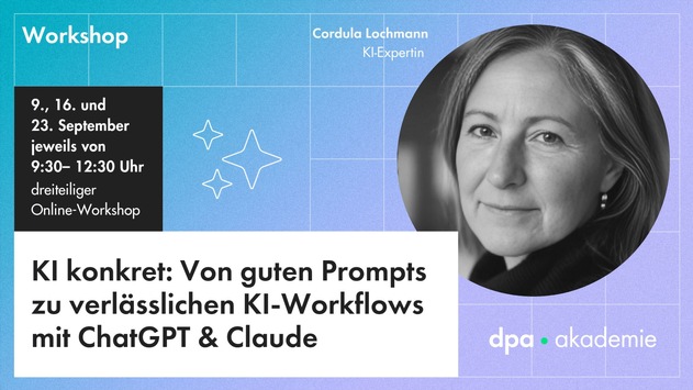 KI Workshop - Prompts, KI-Workflows, Agenten | dpa-Akademie