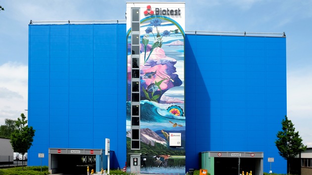 Biotest präsentiert gigantisches Kunstwerk zur Visualisierung seiner Nachhaltigkeitsinitiativen