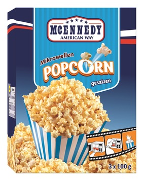Der spanische Hersteller Liven S.A. informiert über einen Warenrückruf der Produkte „McEnnedy Mikrowellen Popcorn süß, 3×100 g“ und „McEnnedy Mikrowellen Popcorn gesalzen, 3×100 g“