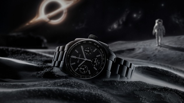 Ultra-schwarze Monduhr: Bulova Lunar Pilot Black Hole Limited Edition in 41 mm
