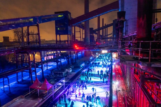 Besucherrekord auf der Zollverein-Eisbahn / 42.620 Gäste besuchten die Eisbahn auf dem UNESCO-Welterbe