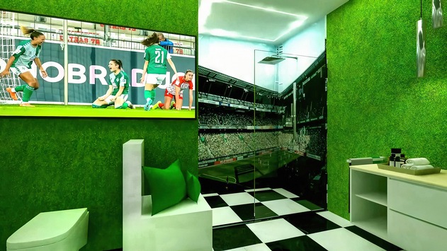 Challenge accepted: ELEMENTS gestaltet Badezimmer für echte Fußball-Fans