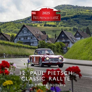 Die Paul Pietsch Classic Rallye tourt jetzt über die Schwäbische Alb und in den Schwarzwald / Erweitertes Programm mit Start in Böblingen