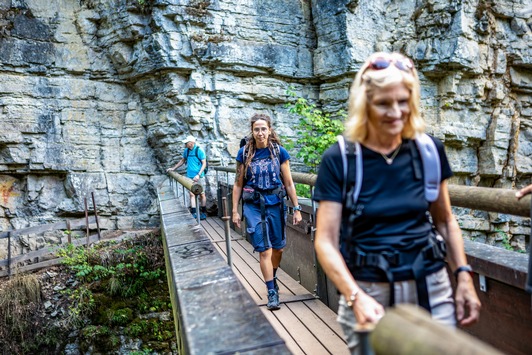 Wandern ohne Gepäck auf dem Schluchtensteig - entspannt durch eine der wildesten Landschaften Deutschlands