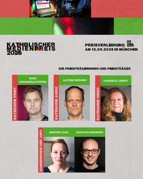 Katholischer Medienpreis 2026 - Die Preisträgerinnen und Preisträger