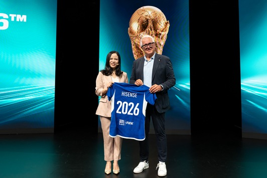 Hisense kündigt drittes FIFA World Cup-Sponsoring an und präsentiert RGB-MiniLED-Technologie