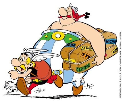 Asterix und Obelix checken die Reisepässe - 41 Tage bis zum 41. Abenteuer!