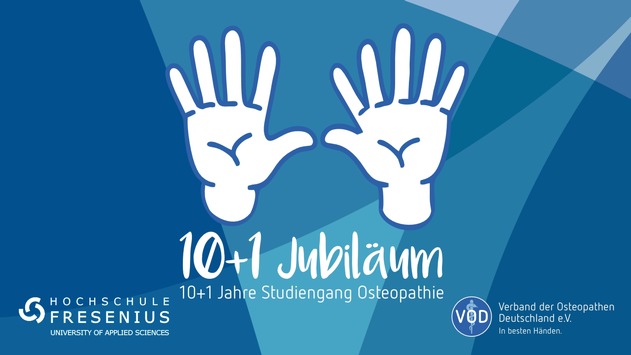 10+1 Jahre – Erster akademischer Osteopathie-Studiengang Deutschlands feiert Geburtstag / 11. Juni 2022: Einladung zur Jubiläumsfeier an der Hochschule Fresenius in Idstein