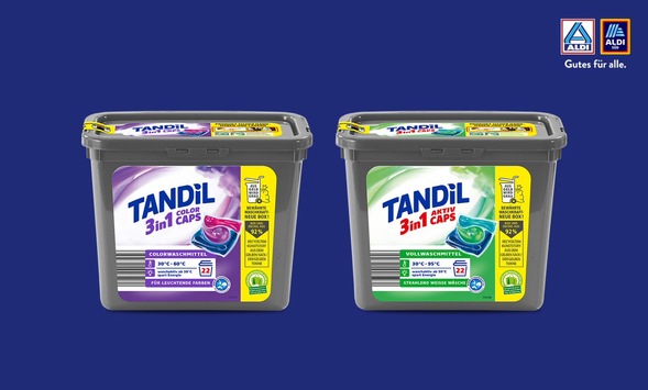ALDI setzt in TANDIL 3-in-1-Box erstmals recycelten Kunststoff aus dem Gelben Sack ein