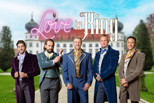 „Wer möchte nicht gerne Prinz sein?“ Diese fünf Single-Männer suchen ab Donnerstag bei „Love is King“ auf Joyn ihre Prinzessin