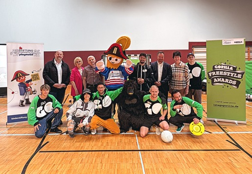 GORILLA Freestyle Awards 2025: Fünf Schulen erstmals ausgezeichnet / Stiftung Kinderförderung von Playmobil stiftet mobile Freestyle-Playgrounds im Gesamtwert von 210.000 Euro