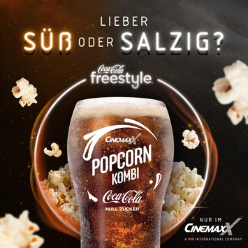 Exklusiv für’s Kino: CinemaxX und Coca-Cola kreieren neue Geschmacksrichtungen