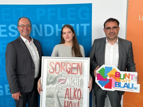 Bayern: Schülerin aus Nandlstadt gewinnt landesweiten Plakatwettbewerb gegen Alkoholmissbrauch