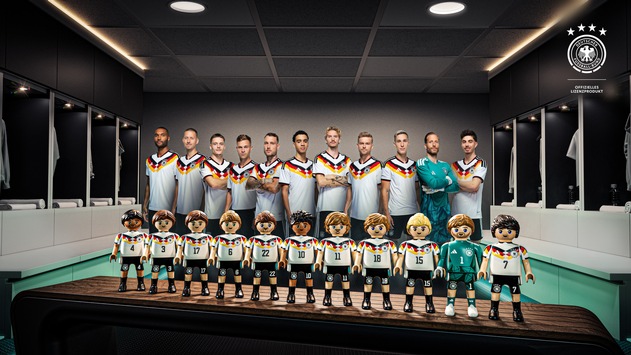 Jetzt gehts weiter Richtung Fussball-Weltmeisterschaft: Playmobil bringt die deutsche Männer-Nationalmannschaft ins Spiel