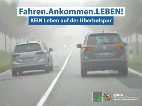 POL-NB: Kein Leben auf der Überholspur!