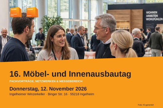 16. Möbel- und Innenausbautag im November in Ingelheim