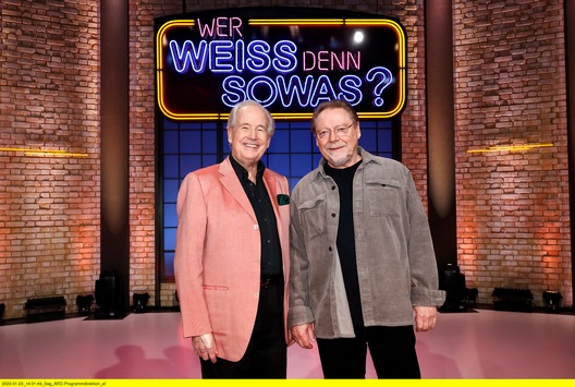 Das Showlegenden-Duell: Max Schautzer und Jürgen von der Lippe bei "Wer weiß denn sowas?" - Das Wissensquiz vom 6. bis 10. Februar 2023, um 18:00 Uhr im Ersten