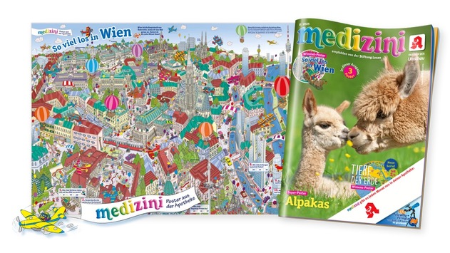 Wien entdecken mit Kinderaugen: Das neue medizini-Wimmelposter macht Österreichs Hauptstadt zum Abenteuer