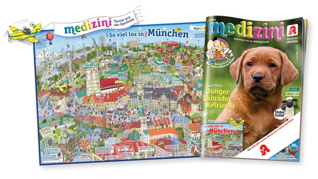 Da wimmelt was: München mit neuem medizini-Super-Poster erkunden - rechtzeitig zur Wiesn