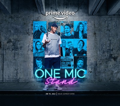 Amazon Original Comedy-Show One Mic Stand startet am 15. Juli bei Prime Video I Teaser-Trailer, Key Art & Bildmaterial